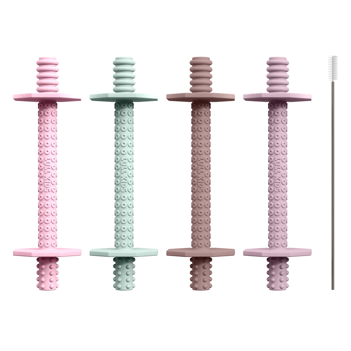 Lull Kids silicone baby teether for 0-6 months with soothing texture