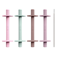 Lull Kids silicone baby teether for 0-6 months with soothing texture