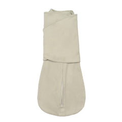 LullaBaby Double Dream Swaddle in desert sage front view showing dual wings for secure sleep