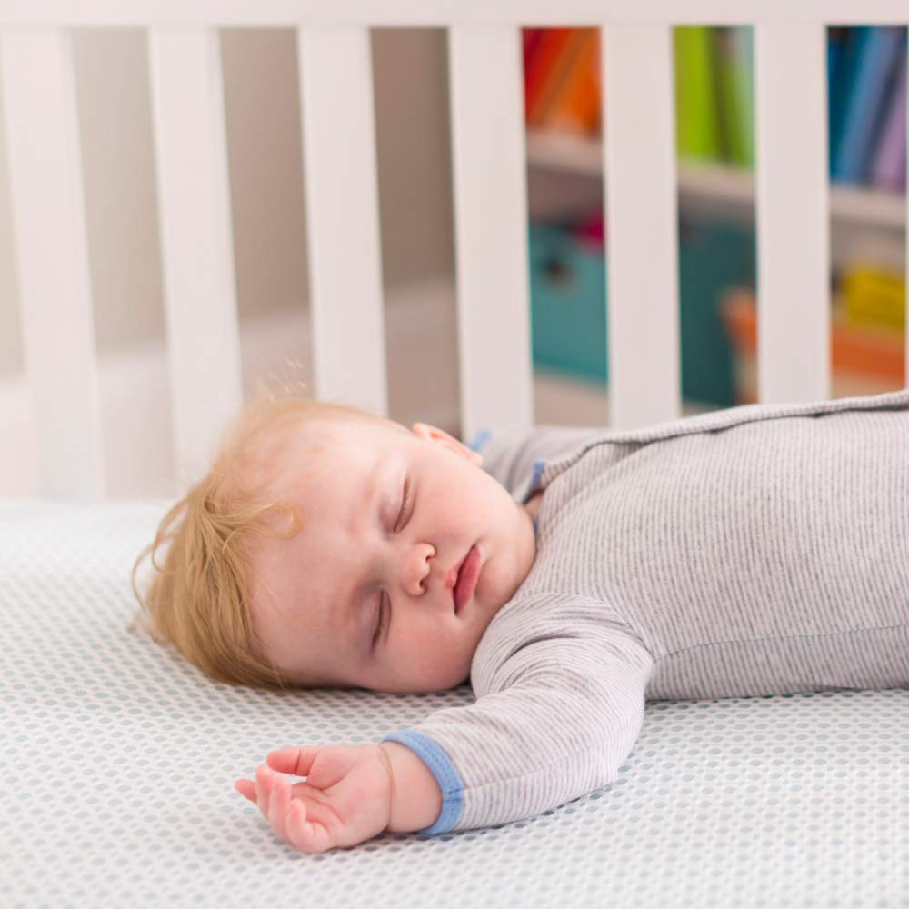 Lullaby Earth Breathe Safe waterproof layer protects against spills