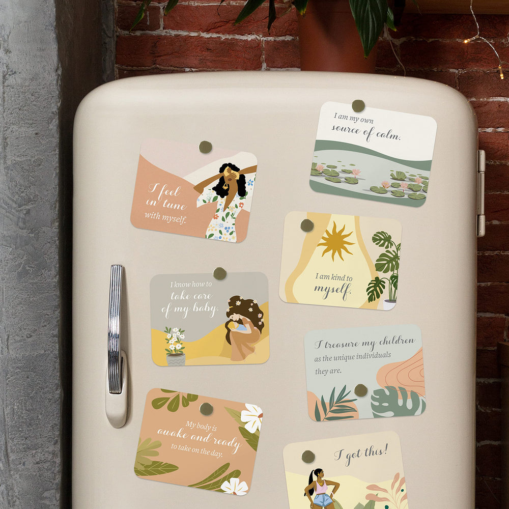 Lulu & You cards showcase uplifting artwork in a close-up view.