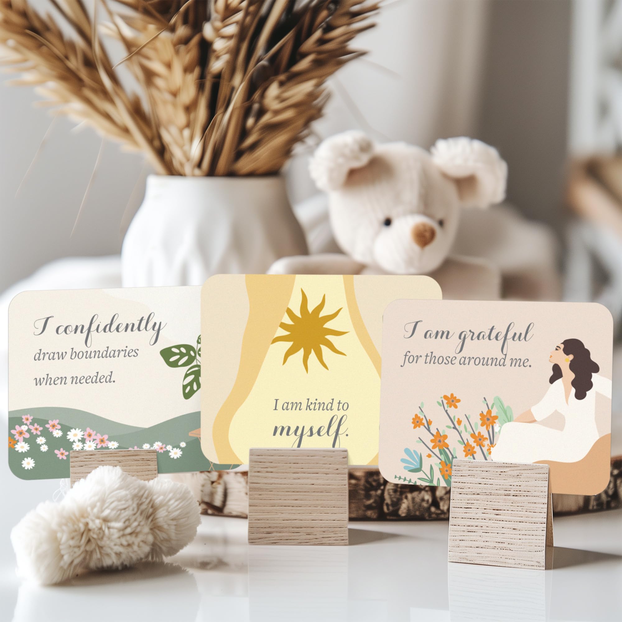 Lulu & You cards on display in a cozy nursery setting.