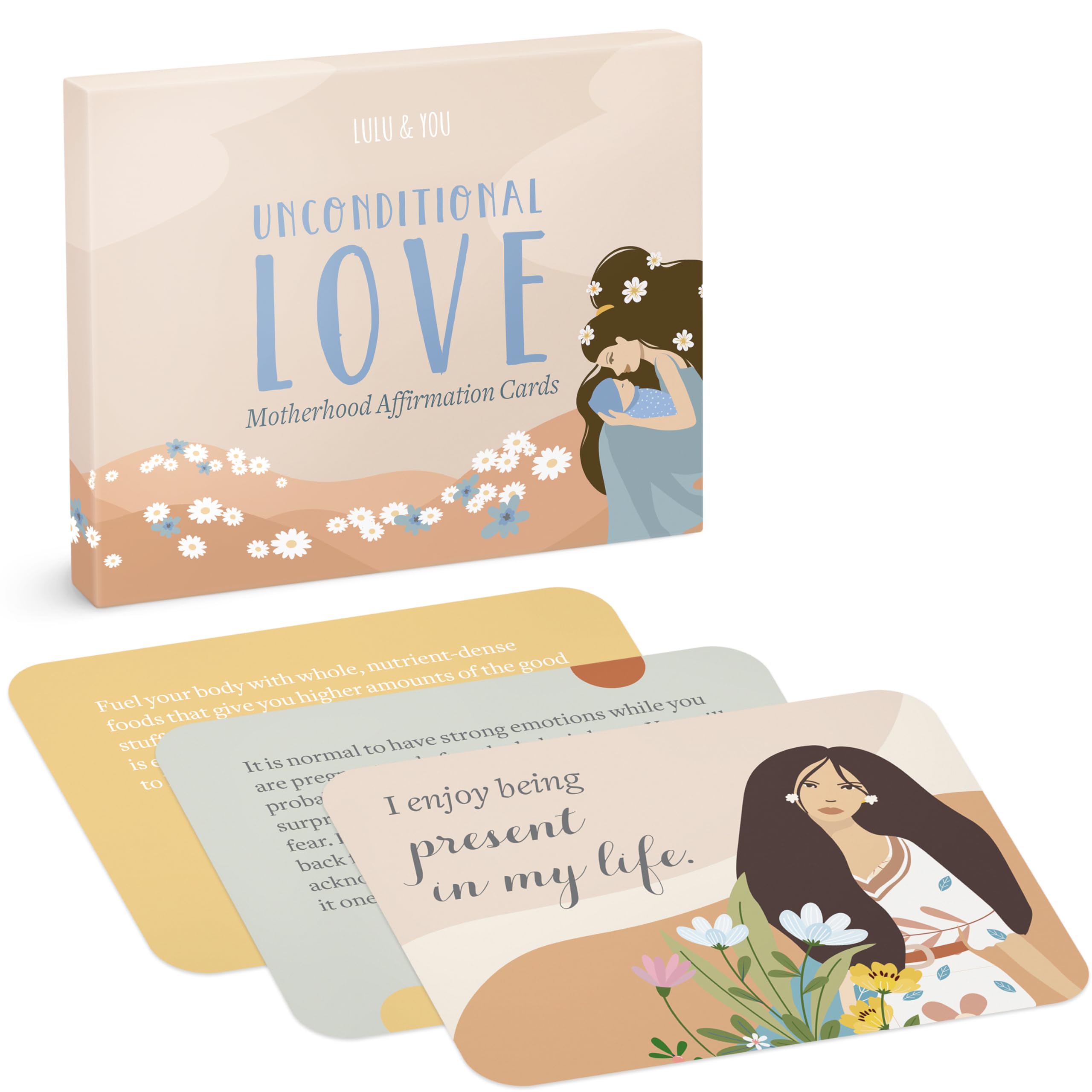 Lulu & You cards highlighting self-care themes for daily reminders.