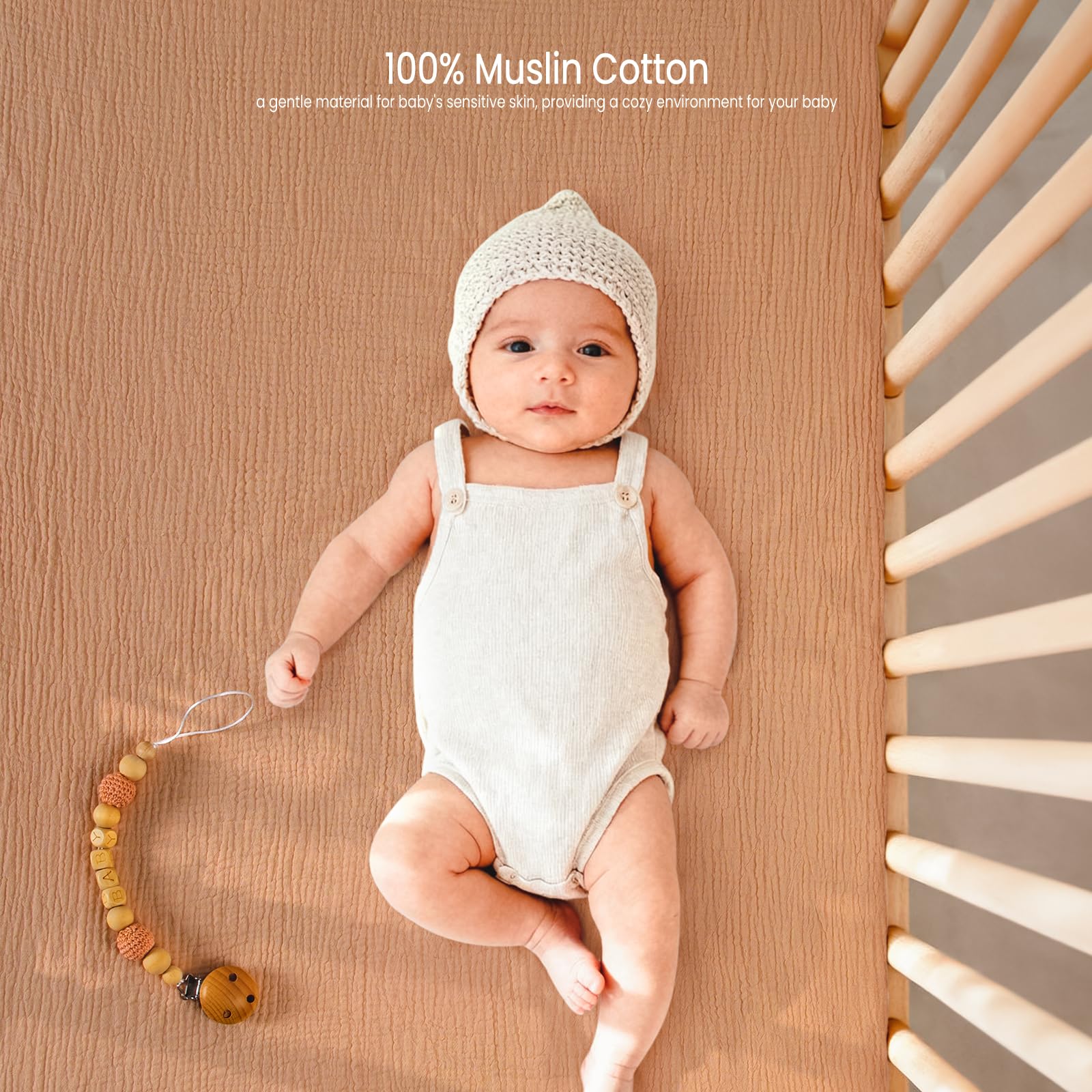 Lulu Moon gender-neutral-crib-sheets suit both boys and girls with versatile style.