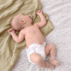 Lulu Moon muslin blanket in stroller, on-the-go comfort and breathability