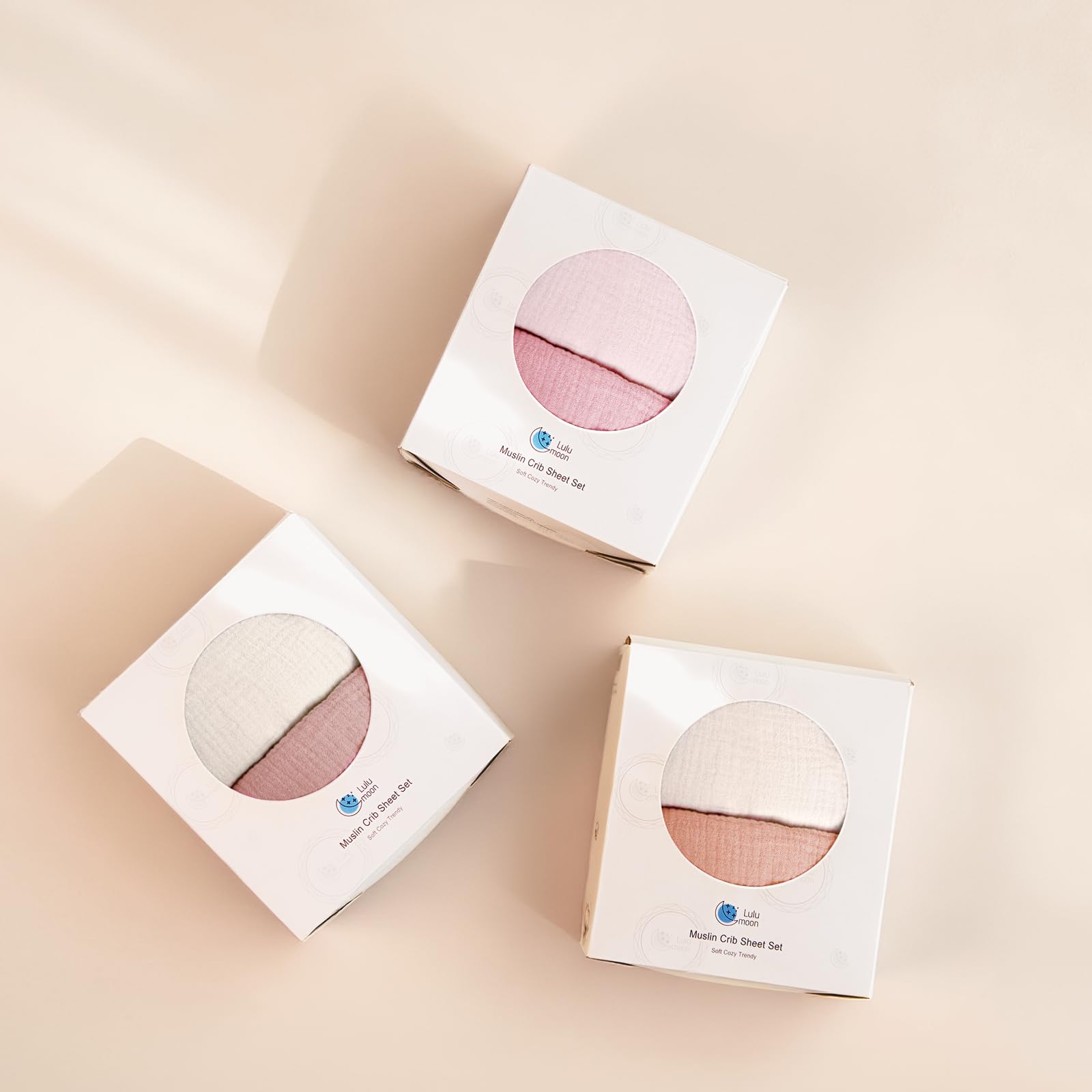 100% muslin cotton is gentle on baby skin and breathable.