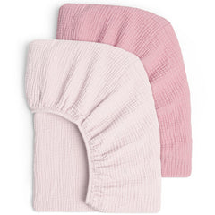 Lulu Moon Muslin Crib Sheets in soft, breathable fabric for baby comfort