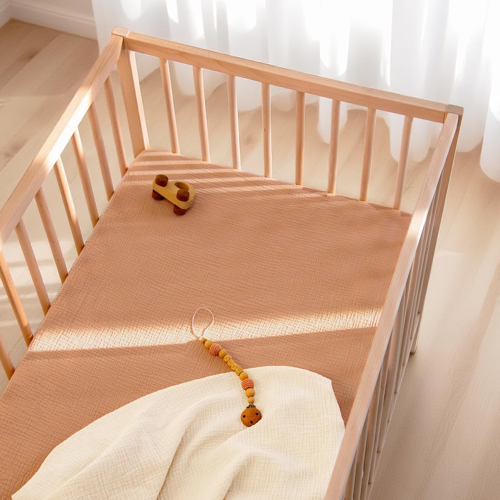 Lulu Moon standard-crib-mattress-28x52x9 fits most cribs and toddler beds securely.