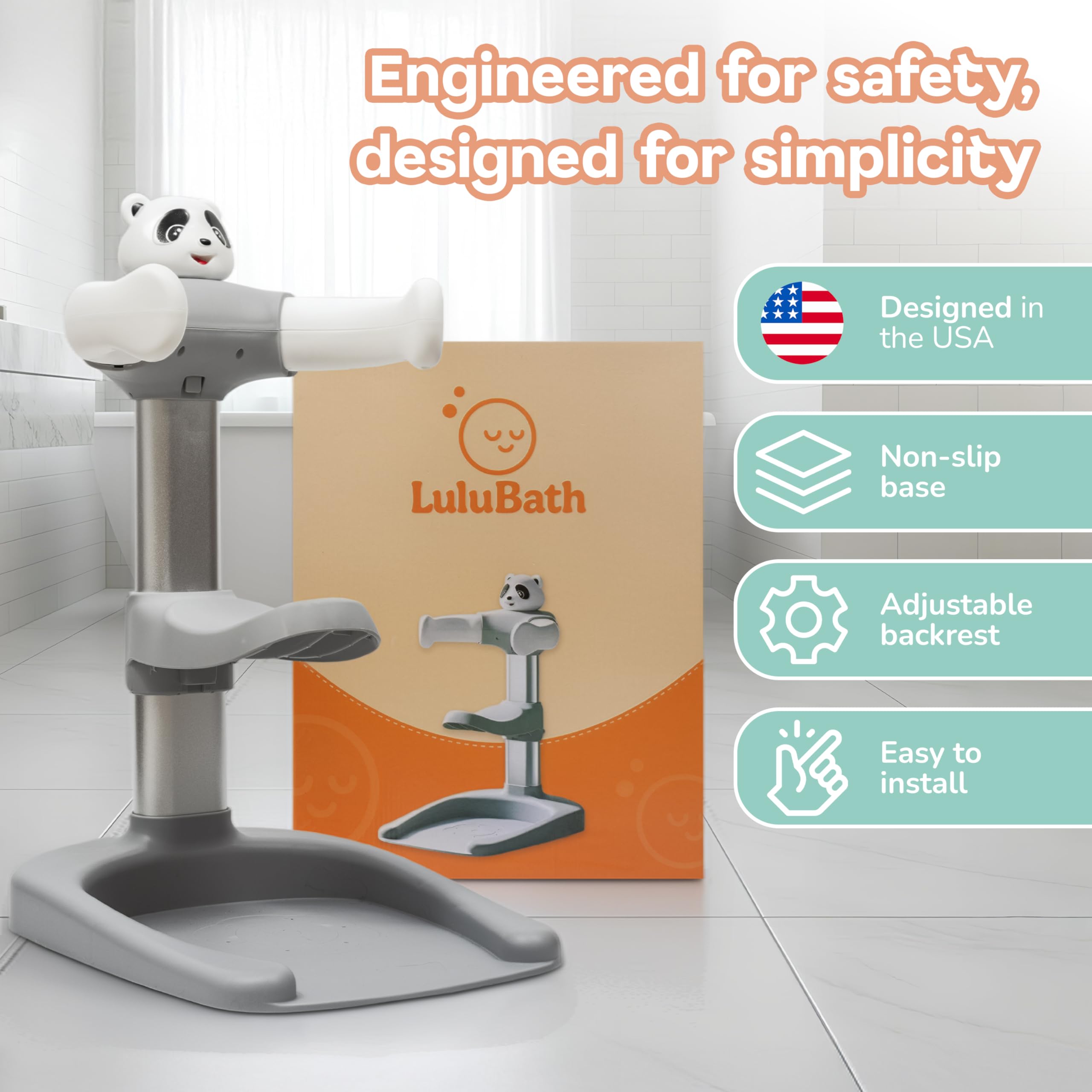 LuluBath universal compatibility fits most tubs and layouts
