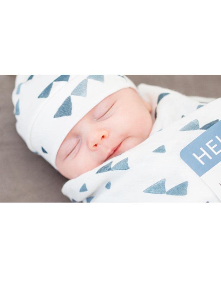 Lulujo Hello World dual-layer muslin fabric for comfortable wraps