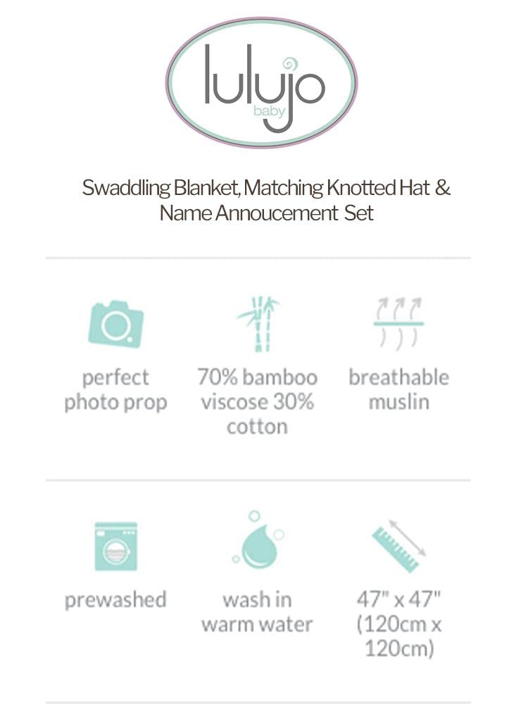 Lulujo Hello World nursing cover option with soft fabric