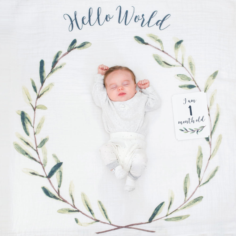 Lulujo milestone card 6 months signals growing milestones in photos