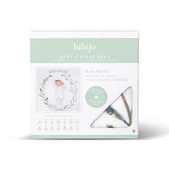 Lulujo milestone cards front side showing 14 milestones for quick memories