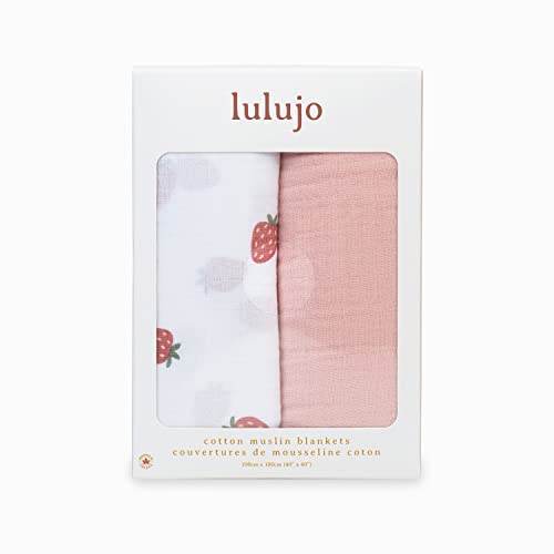 Lulujo swaddle blanket in nursery ambiance with timeless, neutral design.