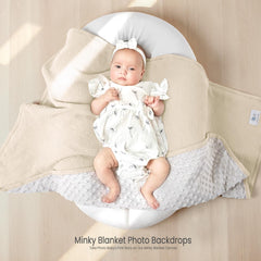 Lulumoon 30x40 blanket size ideal for strollers and car seats.
