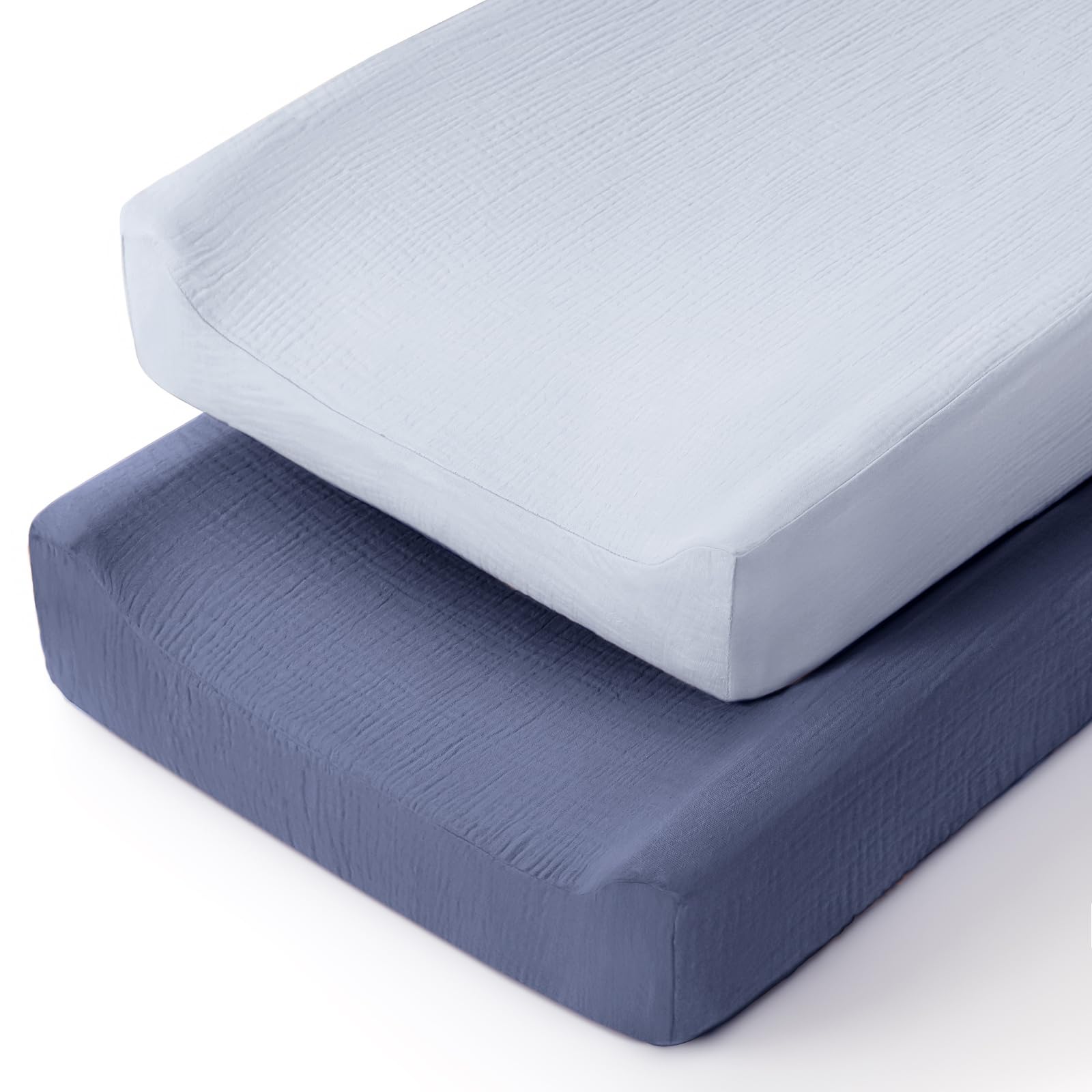 Lulumoon muslin changing pad cover, soft texture for delicate baby skin