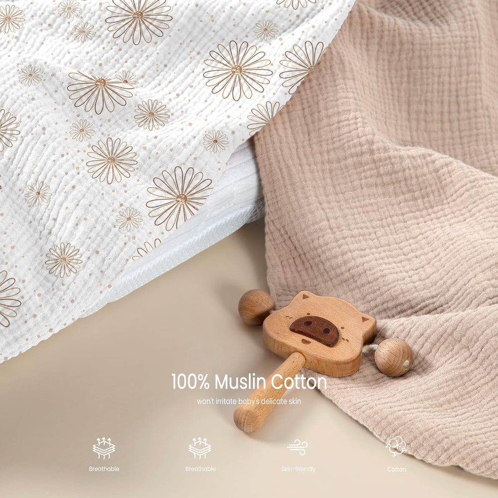 Lulumoon sheets suitable for both boys and girls with versatile neutral tones