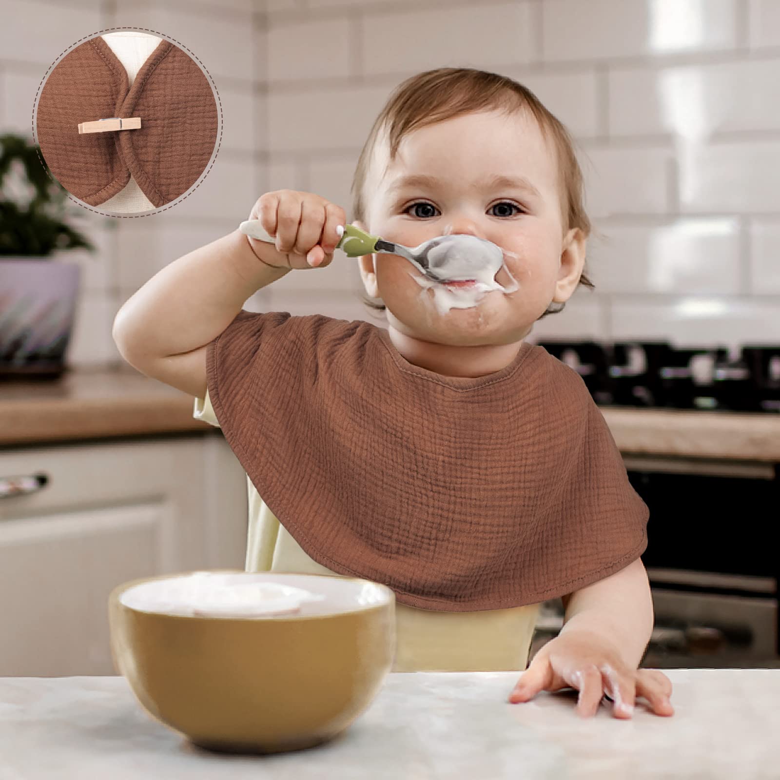 Lulumoon durable machine-washable burp cloth that stays soft wash after wash