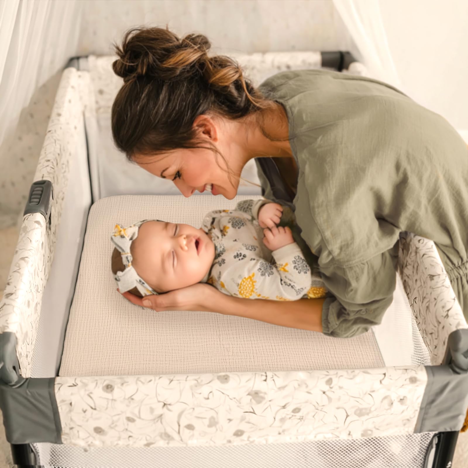 Lulumoon neutral nursery design fits both boys and girls.