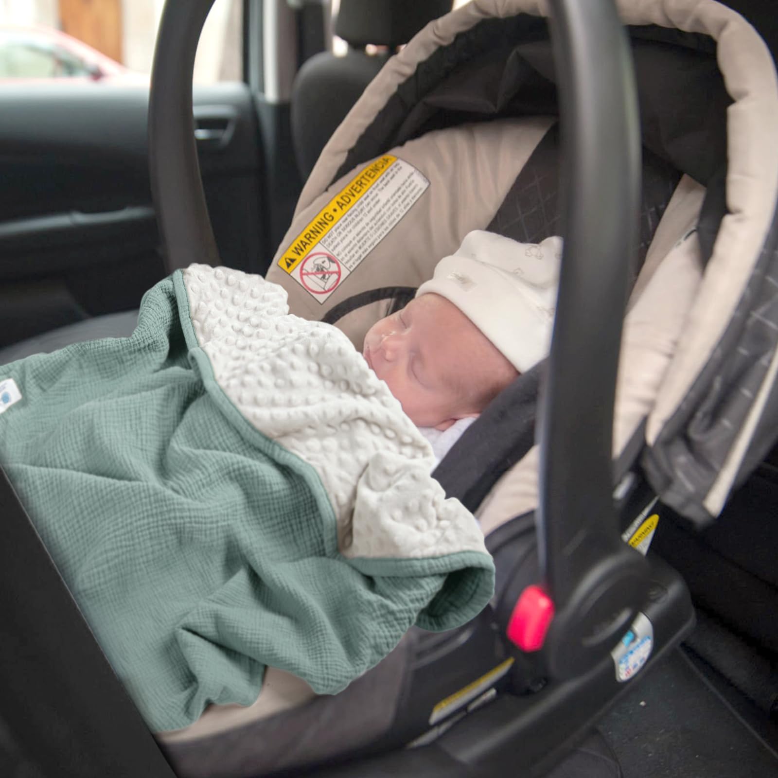 Lulumoon Gift-ready Sage blanket with space for customization.
