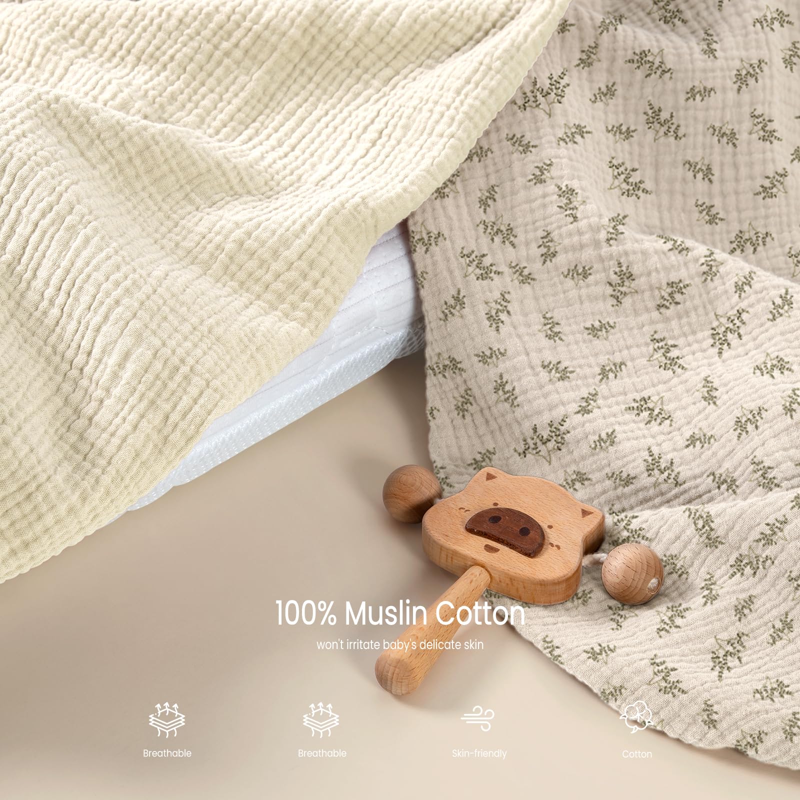 Boho-patterned Lulumoon sheet adds a stylish touch to nurseries.