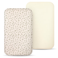 Lulumoon Muslin Bassinet Sheet in soft fabric for sensitive baby skin.