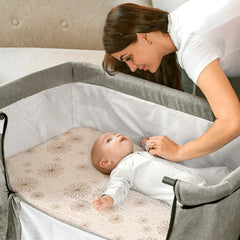 Lulumoon bassinet sheet with a 4-inch deep pocket for secure sleep