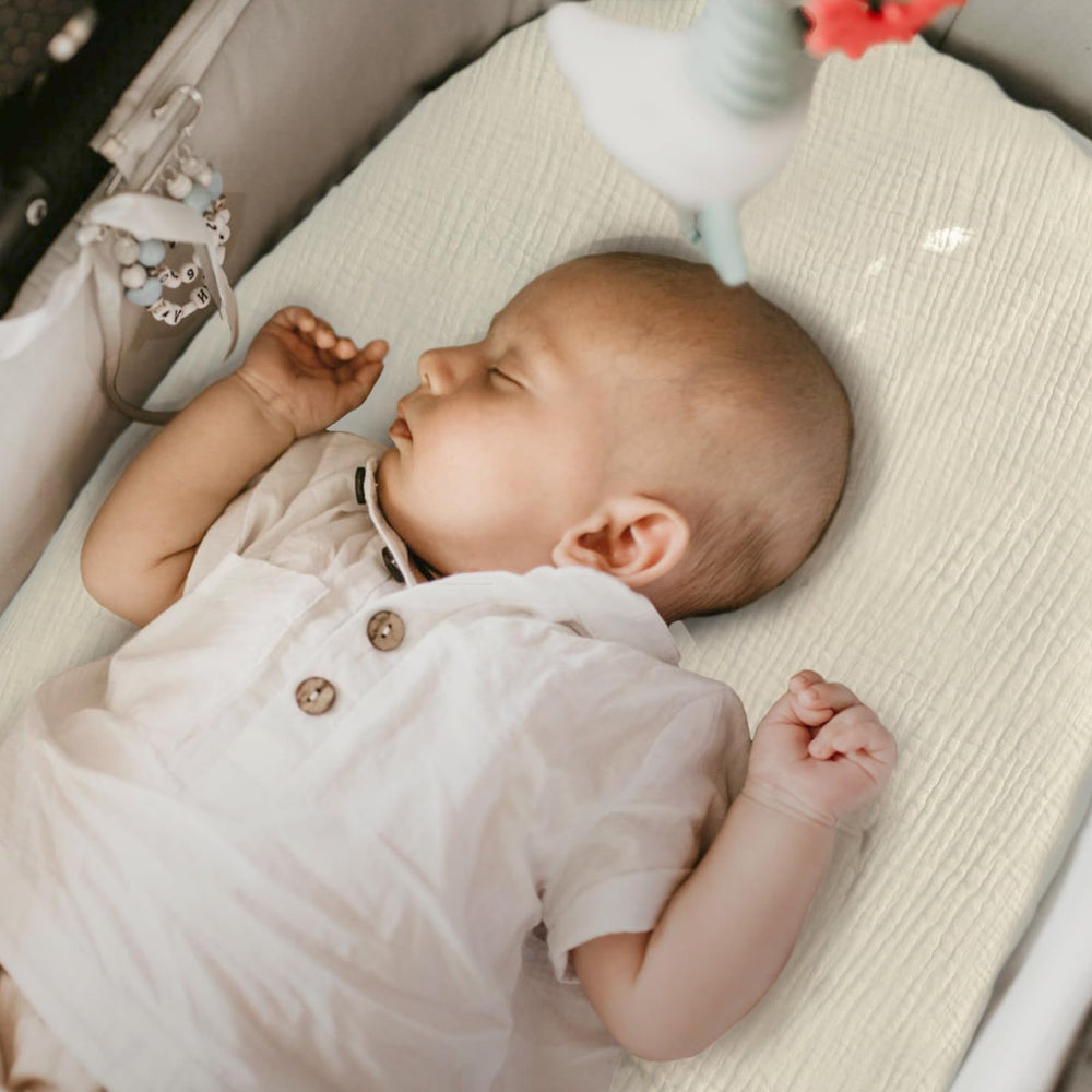 Lulumoon bassinet sheets make a thoughtful baby shower gift.
