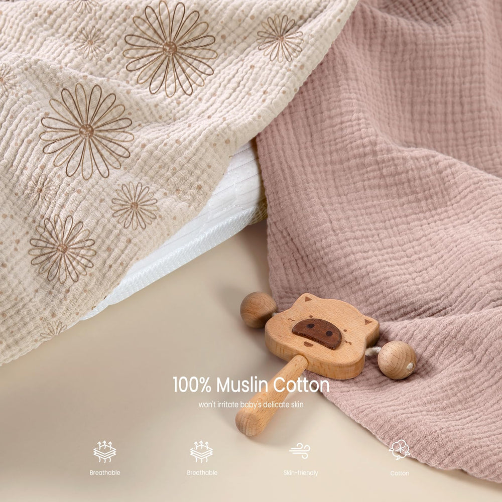 Lulumoon muslin sheet being machine washed for easy care