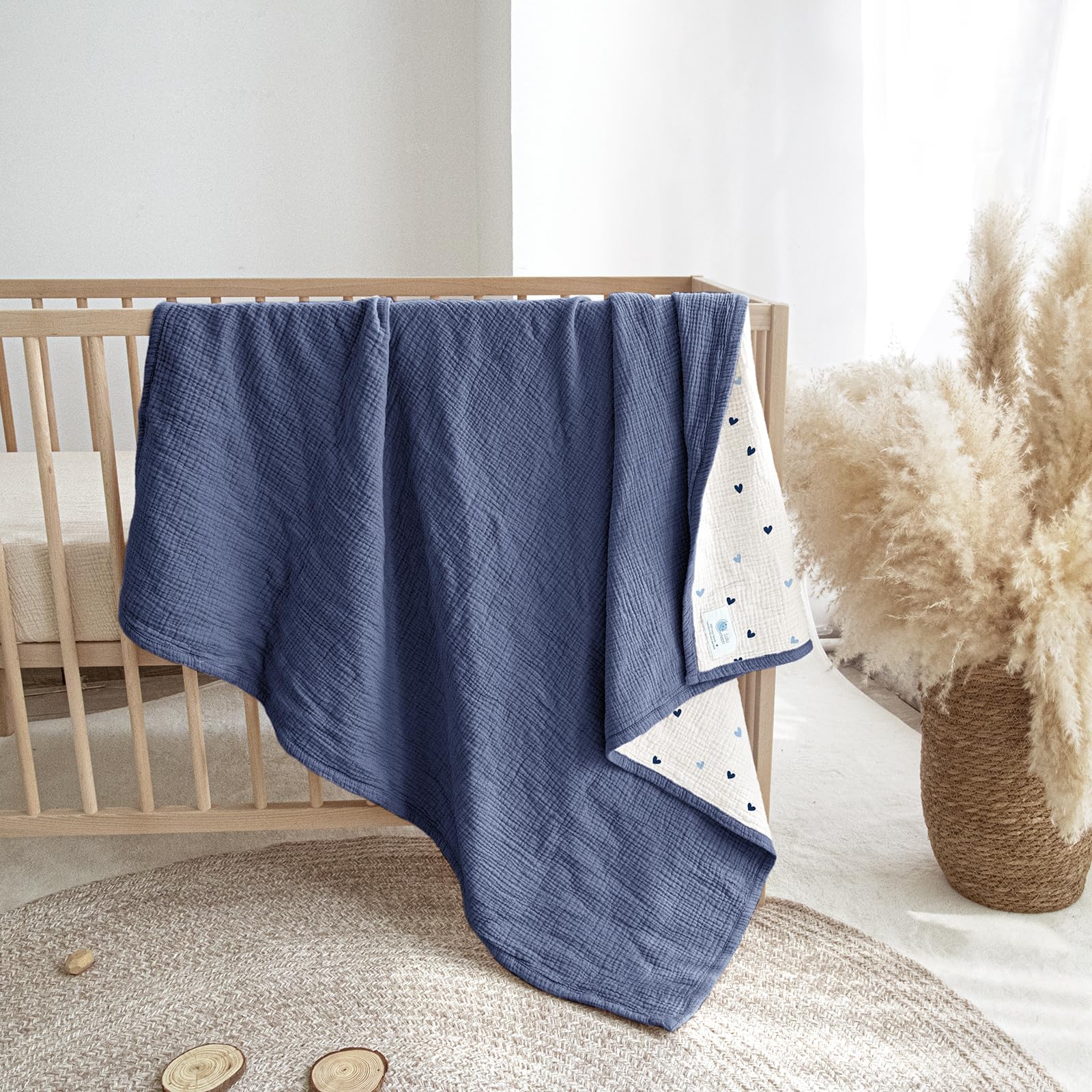 Lulumoon muslin blanket after washing retains soft texture