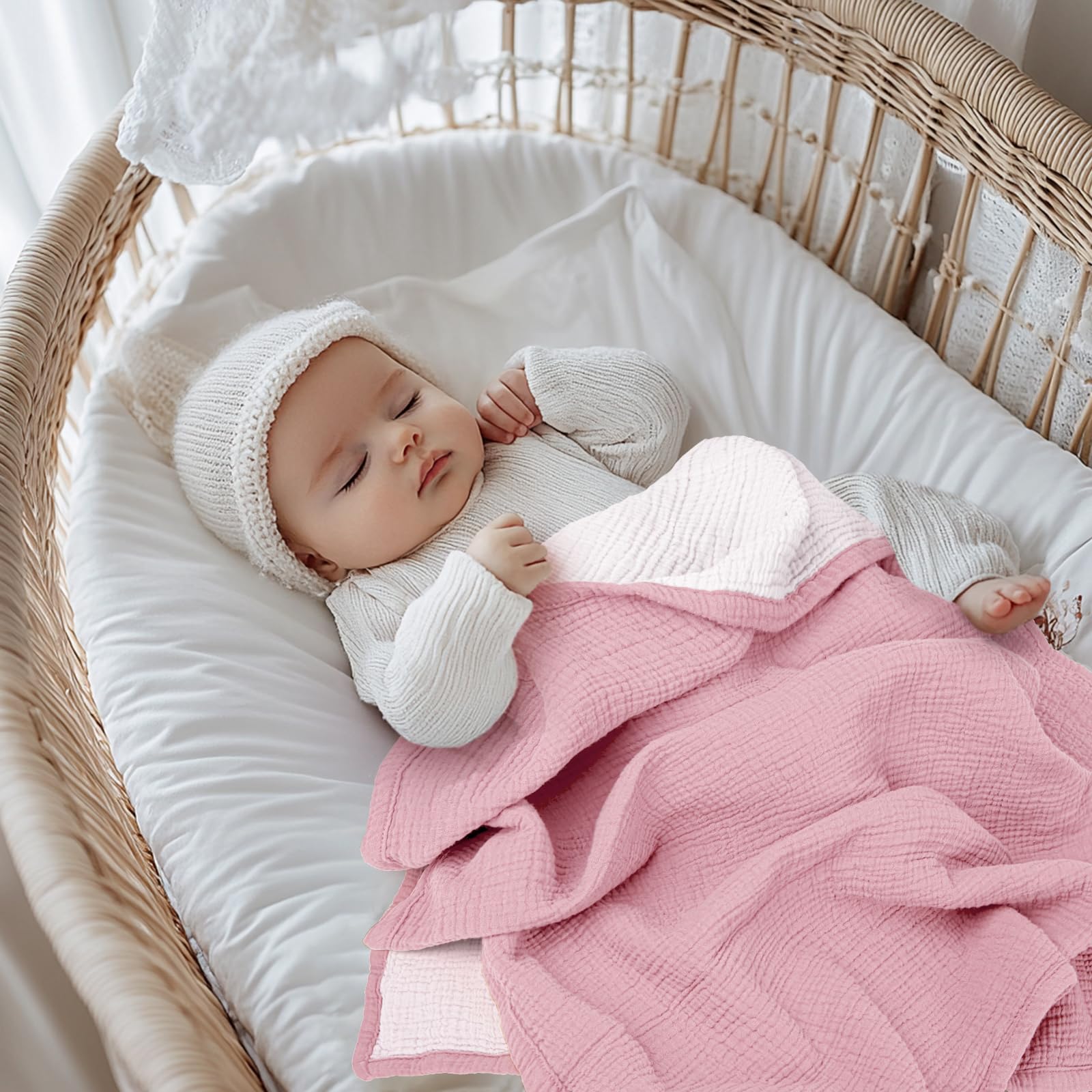 Lulumoon photography backdrop blanket adds cozy texture to photos.