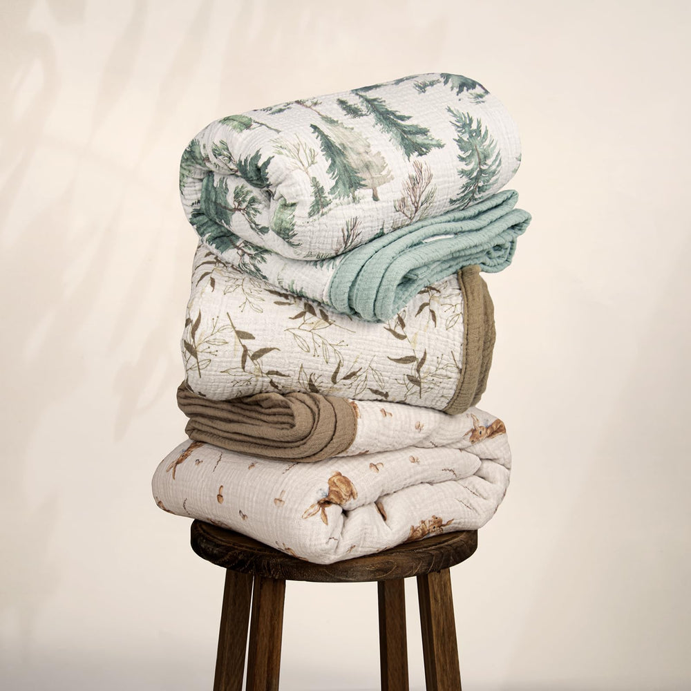 Soft muslin blanket for summer and winter use during feeding moments