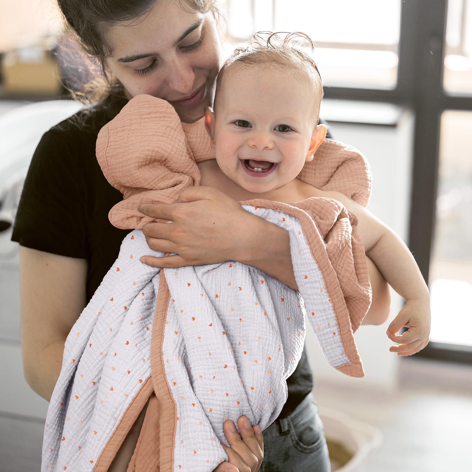 Lulumoon muslin blanket travel-stroller shade for sunny outings.