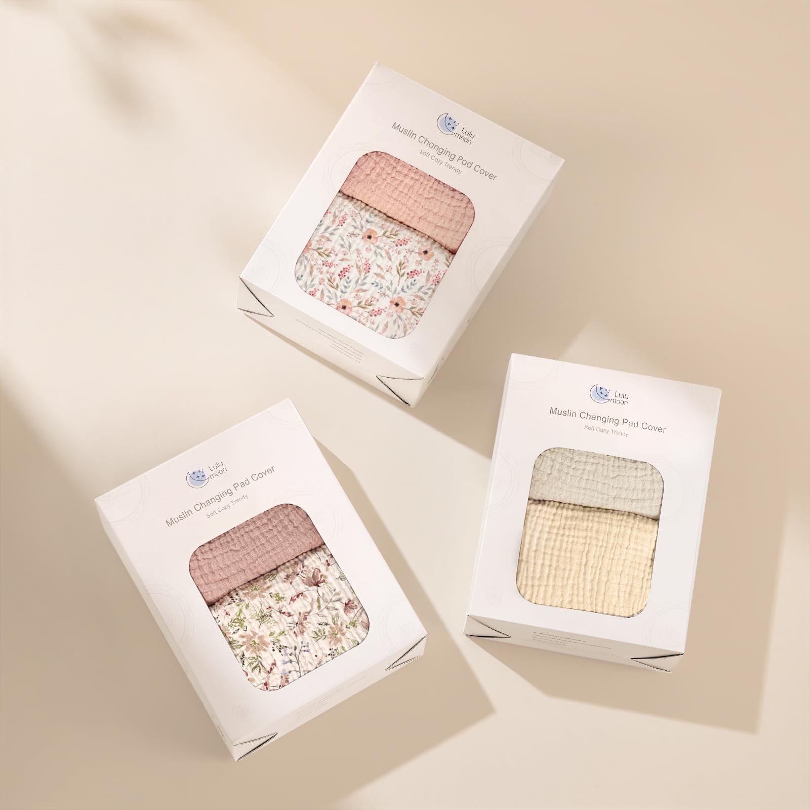 Lulumoon muslin pad cover enhances baby safety during changes