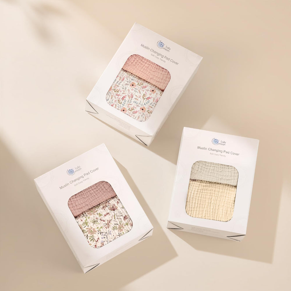 Lulumoon muslin pad cover enhances baby safety during changes