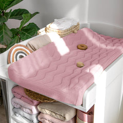 lulumoon Muslin Changing Pad Cover elastic band bottom keeps pad in place for secure changes