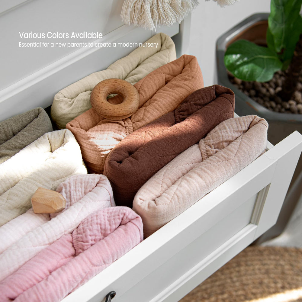 Lulumoon muslin cover makes a thoughtful baby gift with versatile color options.