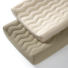 Lulumoon muslin changing pad cover close-up shows soft texture for baby comfort.