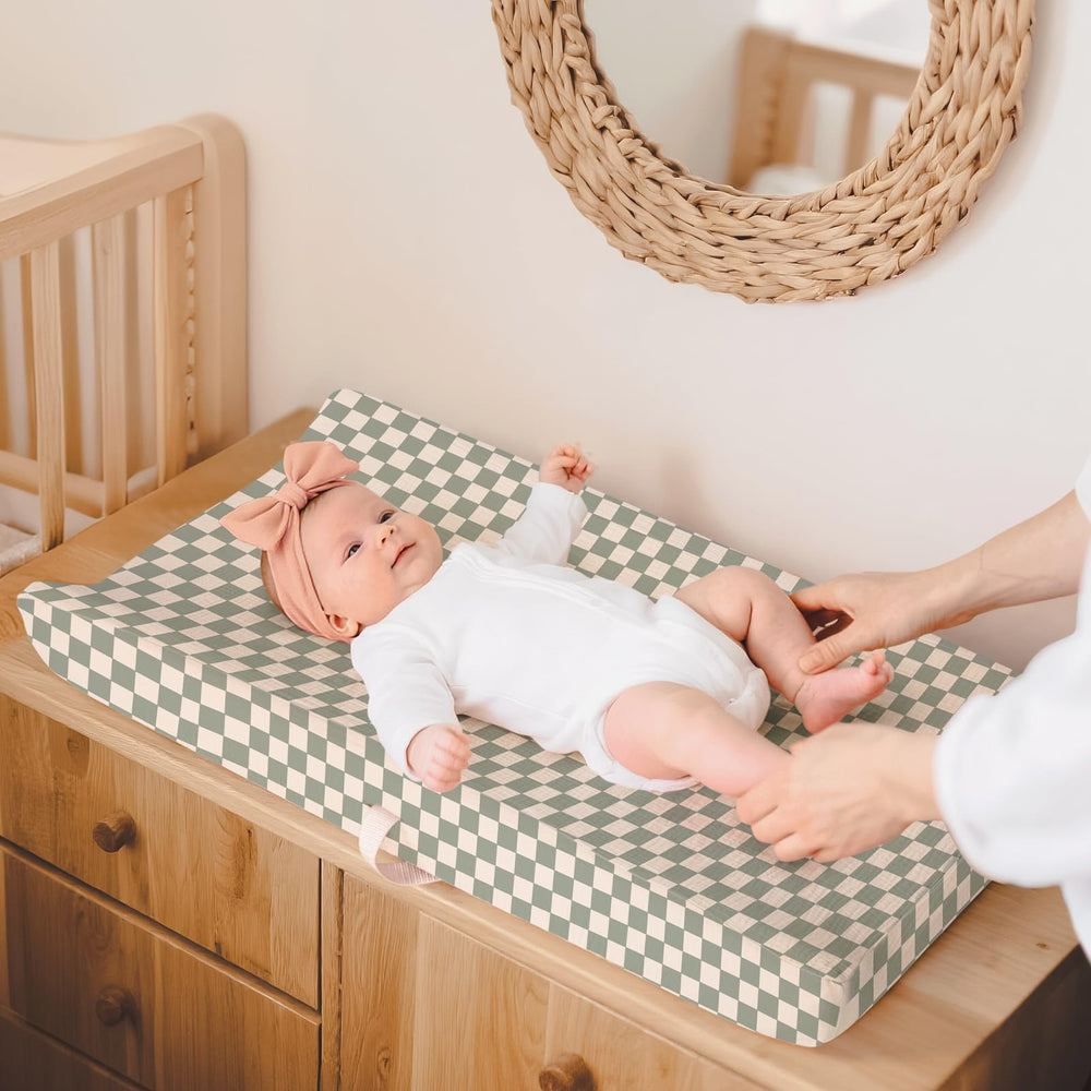 Lulumoon vintage plaid pattern adds charming nursery style