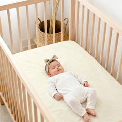 Lulu Moon Muslin Crib Sheets machine washable for easy care and quick drying
