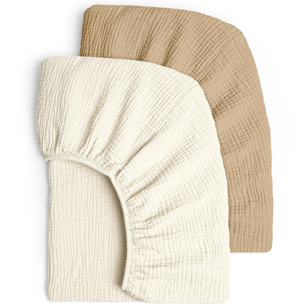 Lulu Moon Muslin Crib Sheets soft texture for gentle baby comfort and skin-friendly sleep