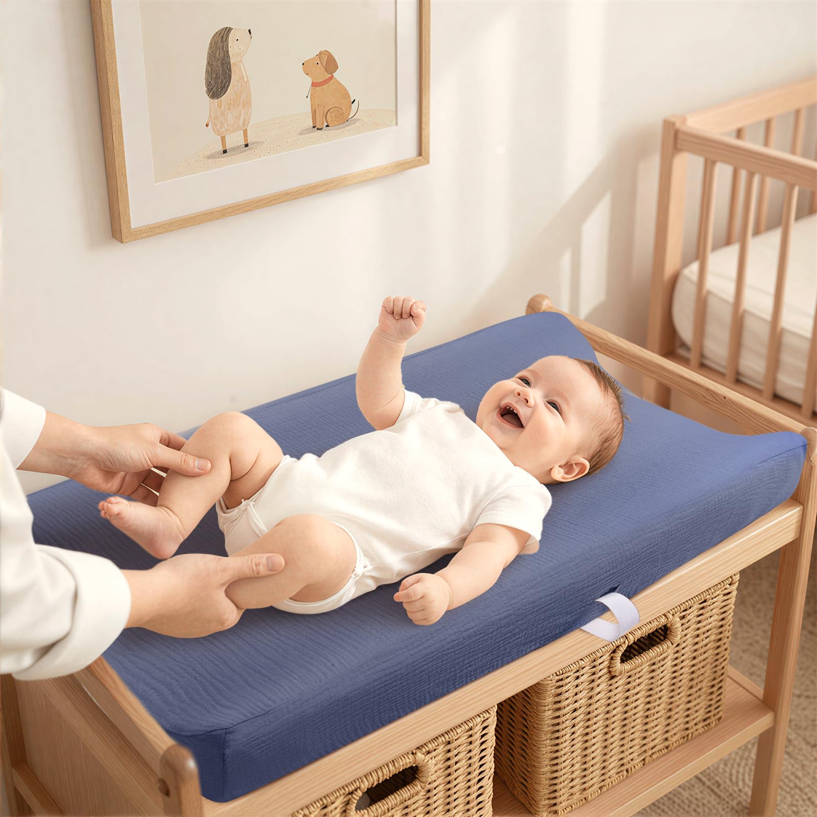 Lulumoon muslin fabric keeps baby cool and comfortable