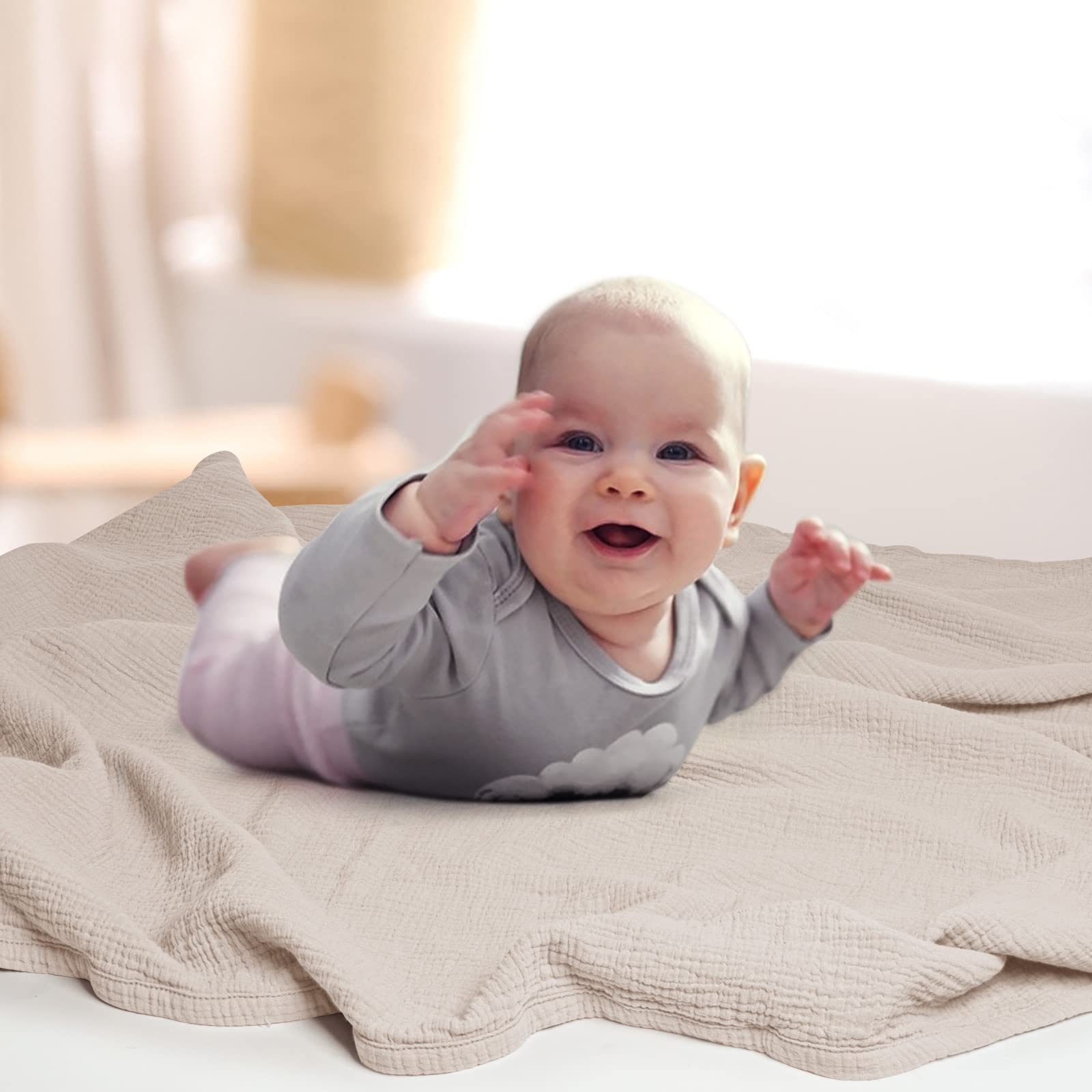 Lulumoon easy-care blanket is machine washable for busy parents