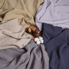 Lulumoon purple muslin blanket ideal for nap time and tummy time sessions