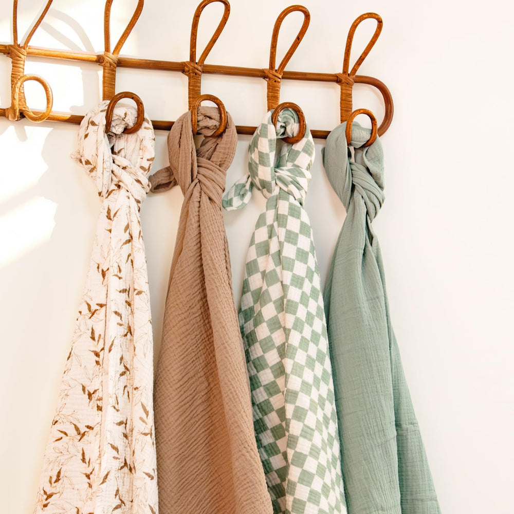Lulumoon brown bunny design — warm, neutral style for newborns.