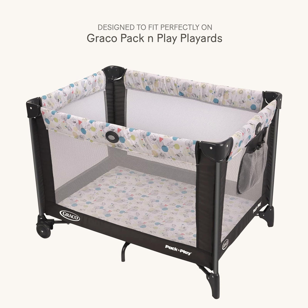 lulumoon pack and play sheets with stretchy elastic edge for a snug fit