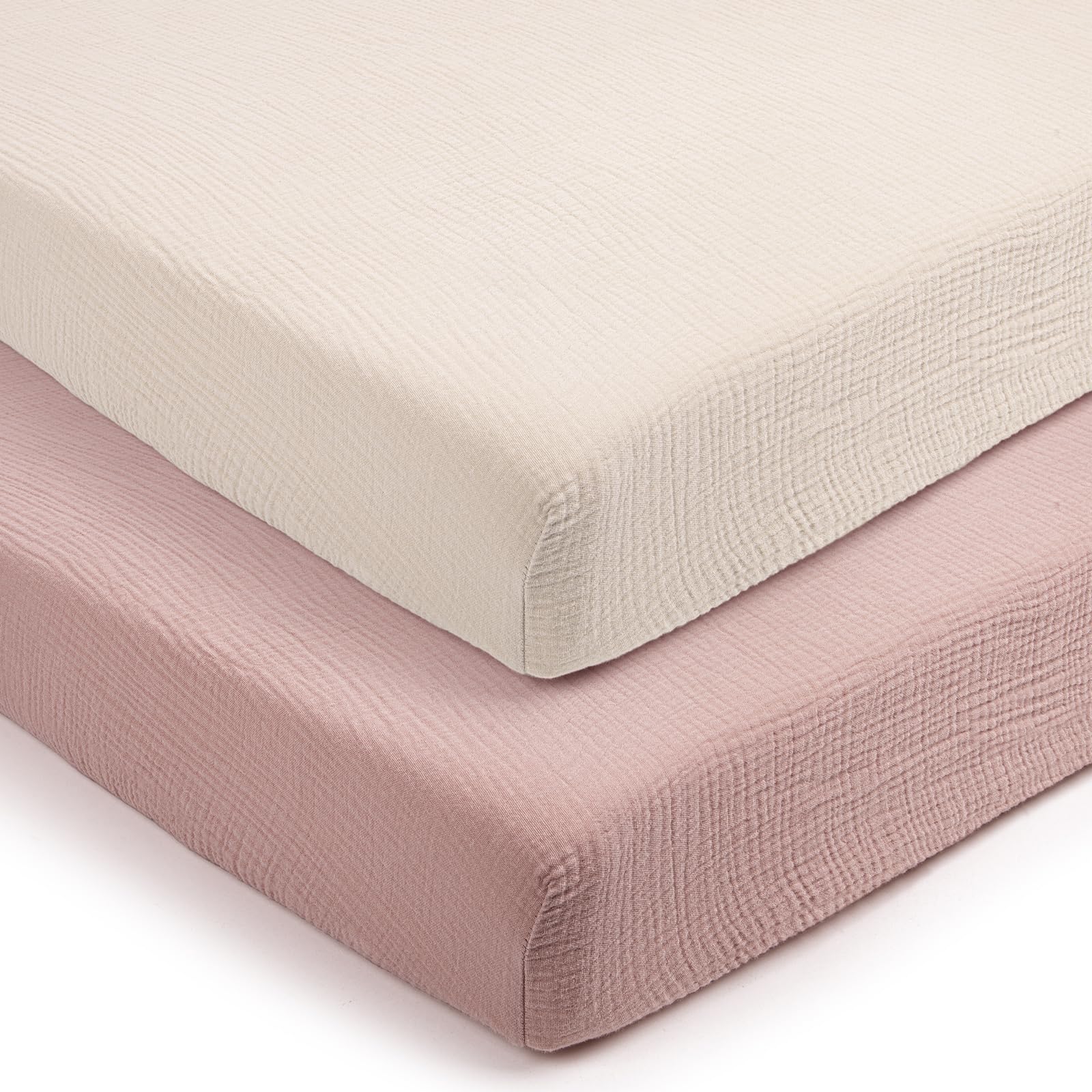 lulumoon soft muslin pack and play sheet offers breathable comfort for naps
