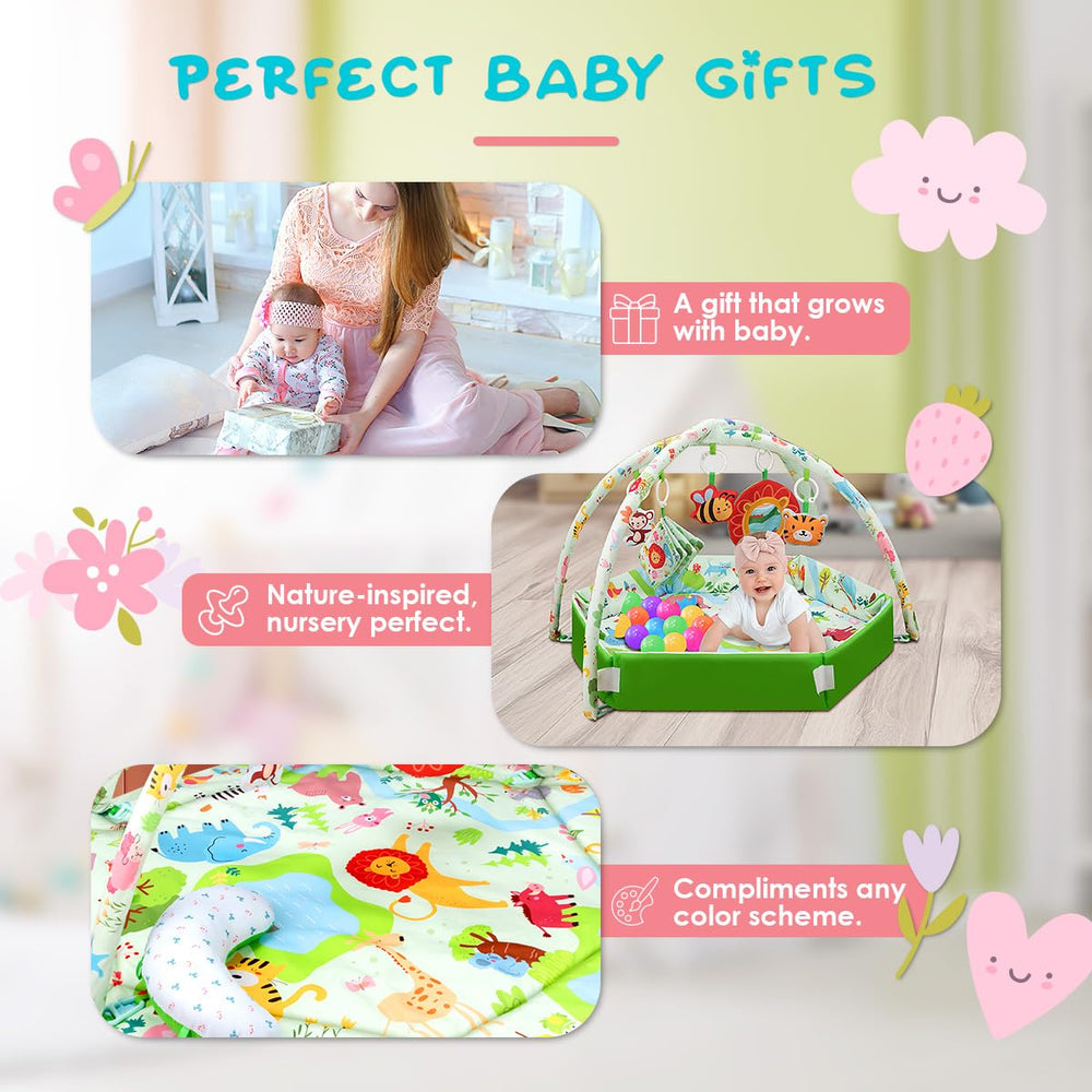 lulunemo monkey toy on play mat promoting hand-eye coordination