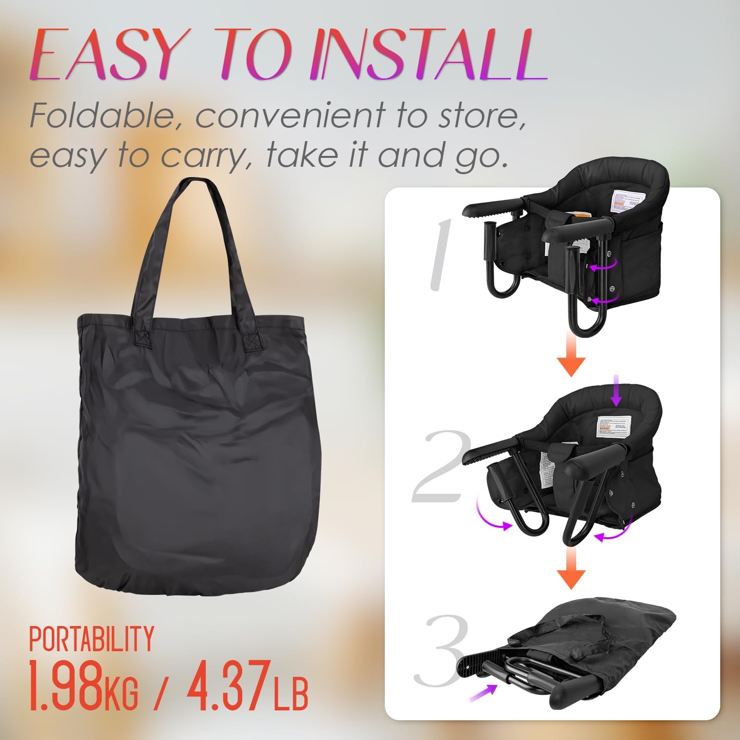 lulunemo storage bag and back pocket keep feeding essentials nearby.