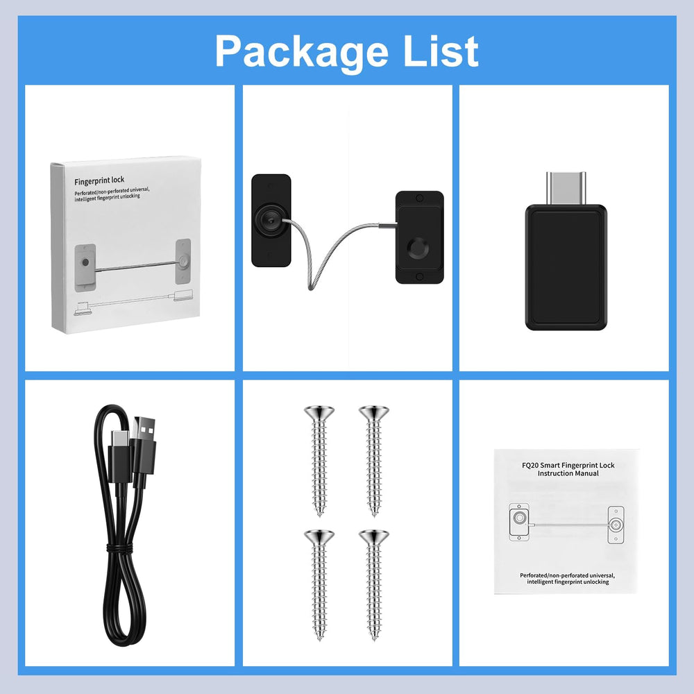 LuLuya fingerprint fridge lock packaging presents a gift-ready security upgrade.